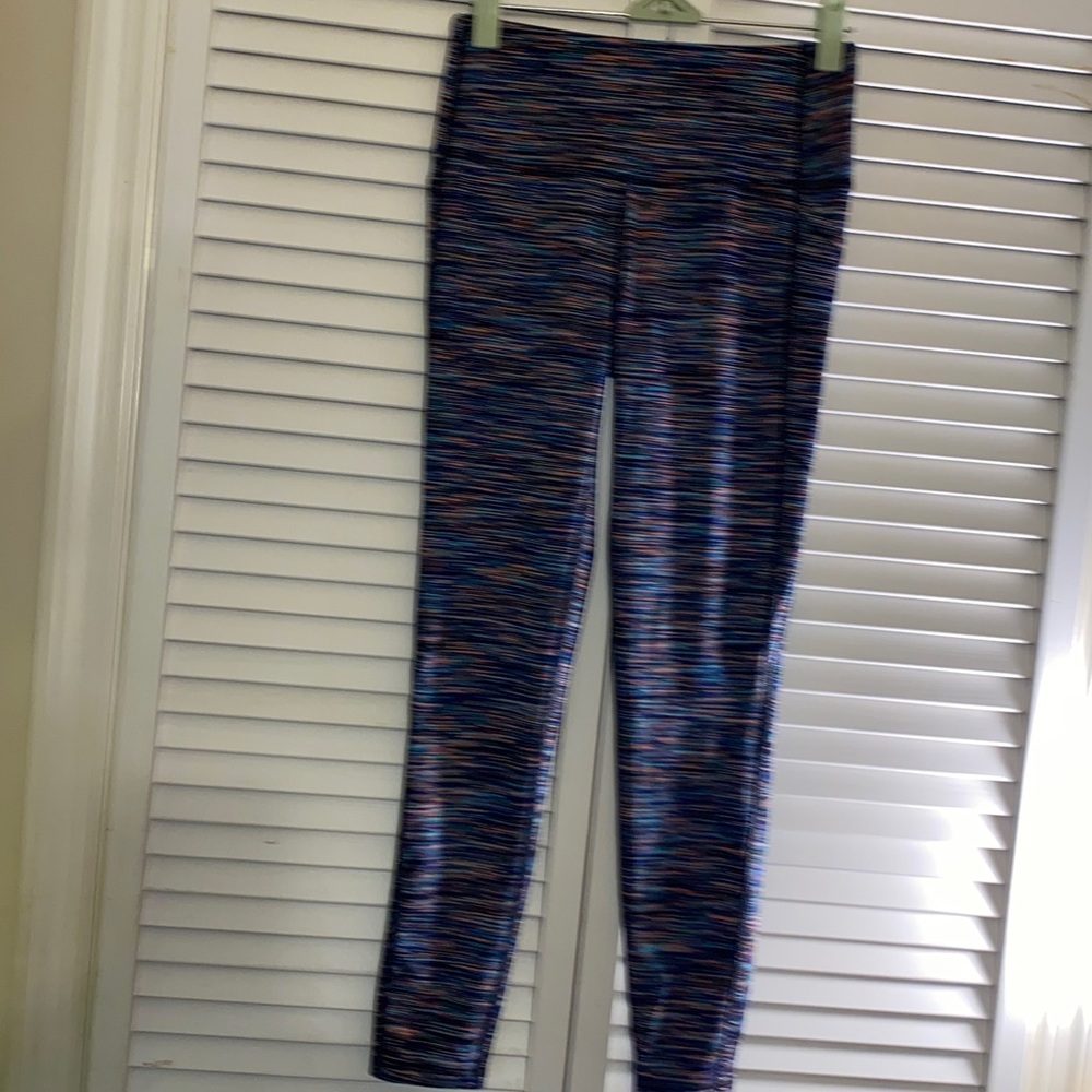 Dicks Sporting Goods Women’s Multicolored Tie Dye Cropped Pockets Leggings SZ:XS